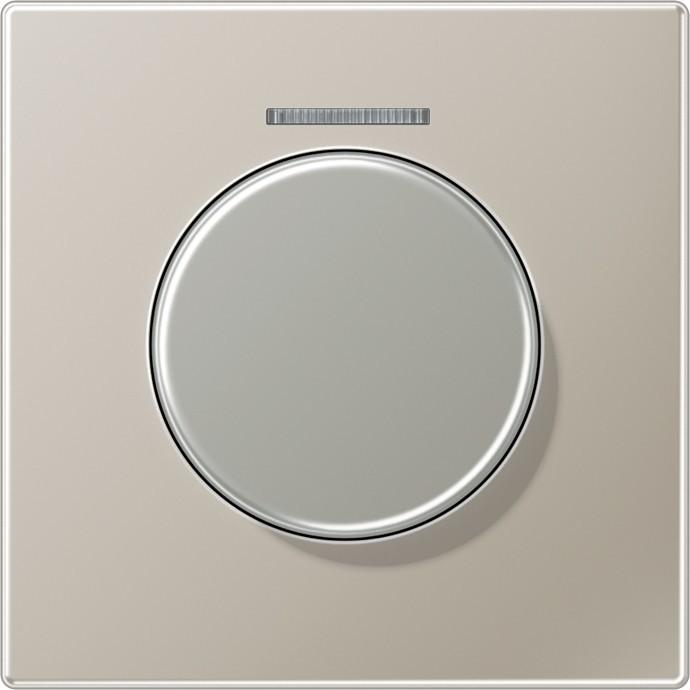 JUNG Drehknopf Symbol Dimmer LS edst mt ES1940KO5, Taster + Schalter, Silber