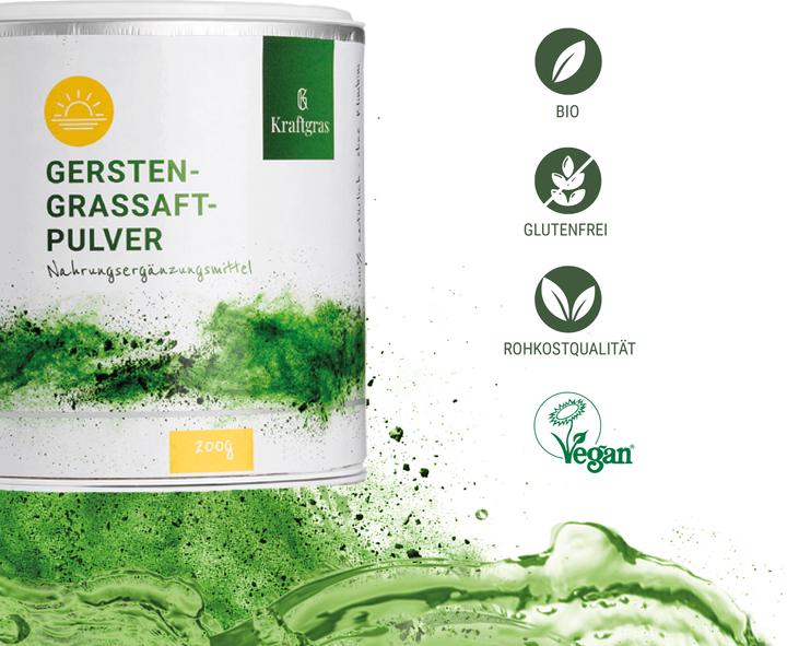 Produktbild Kraftgras Gerstengras-Saftpulver (1 Stk., Pulver, 200 g)