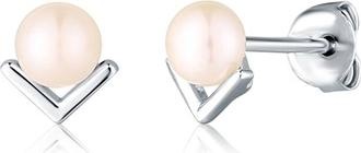 Produktbild JVD Silver Stud Earrings With Pearls