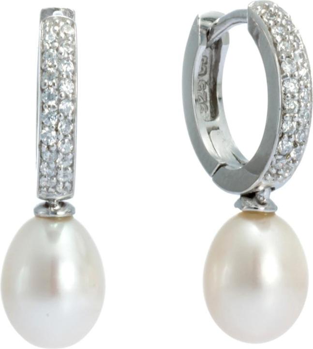 Immagine prodotto Andreani Ohrringe aus echtem Silber 925 mit echten Süsswasserperlen (Argento 925)
