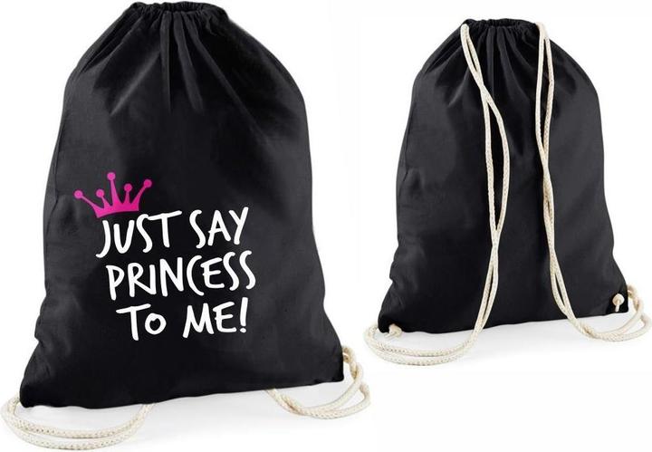 Produktbild 4you Design Statement-Tragebeutel Just say princess to me! schwarz