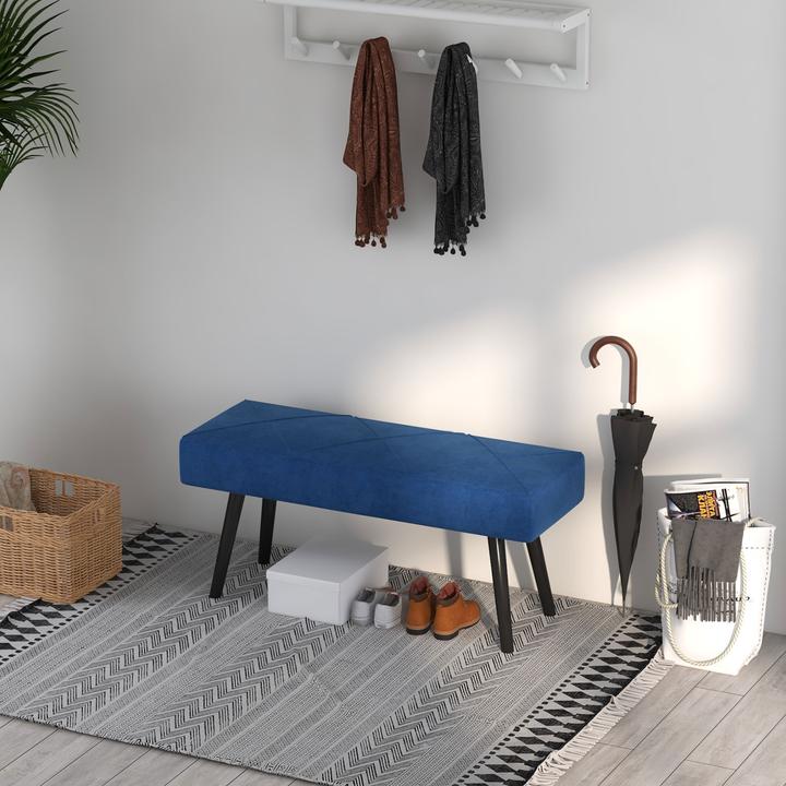 Immagine prodotto Homcom Sitzbank Polyester, Stahl Blau