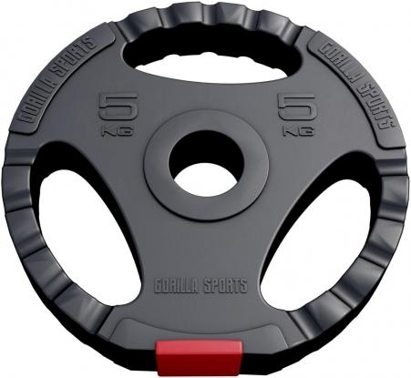 Produktbild Gorilla Sports Hantelscheibe Olympia 50/51mm (1 x 5 kg)