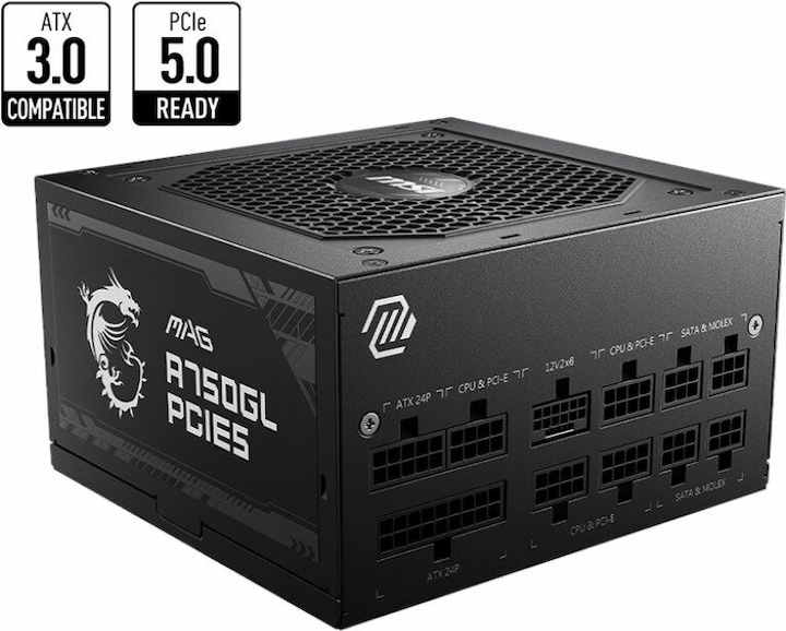 Actual product image MSI MAG A750GL PCIE5 (750 W)
