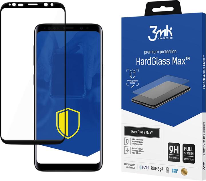 Immagine prodotto 3MK Protettore di schermo Hardglass Max (1 pz., Samsung Galaxy S9)