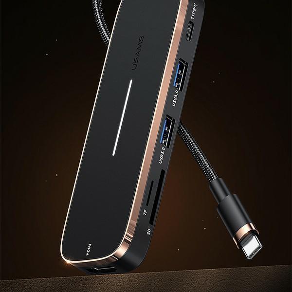 Produktbild Usams SJ575HUB01 (USB-C, 6 Ports)