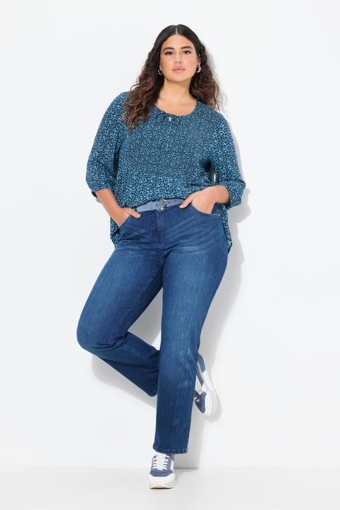 Immagine prodotto Ulla Popken Jeans modello Mandy con cintura comoda e taglio della gamba ampio e dritto (46)