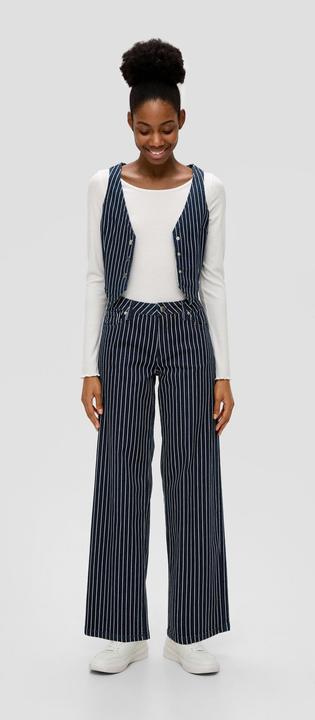 Image du produit S.Oliver Indoor-Weste Gestreifte Weste aus Denim