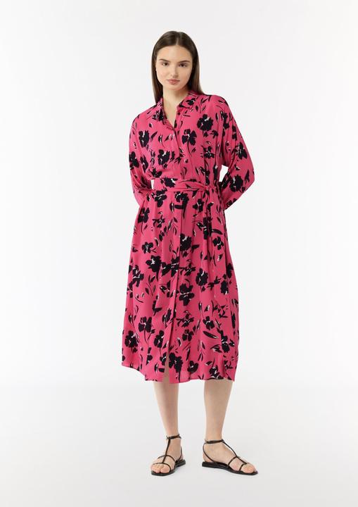 Image du produit Comma Kleid Midi-Kleid mit Hemdkragen (36)