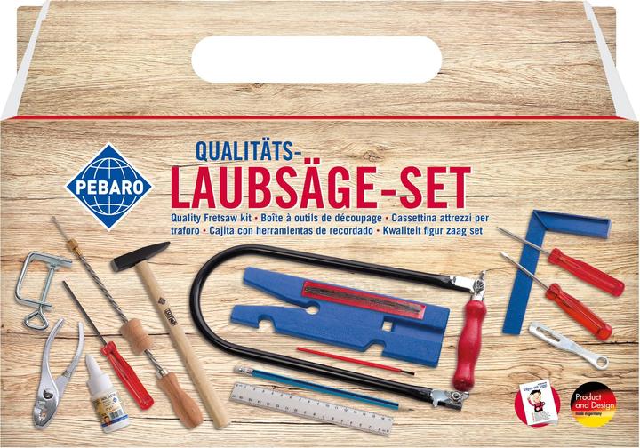 Productafbeelding Pebaro 925P figuurzaagset in draagbeugeldoos, 21 delen, praktische kofferverpakking, complete set