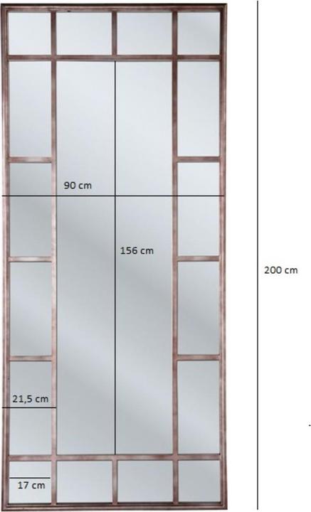 Produktbild Kare Design Window Iron (90 x 200 cm)