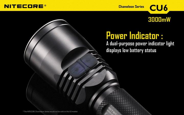 Image du produit Nitecore Chameleon CU6 avec LED UV (14.30 cm, 440 lm)
