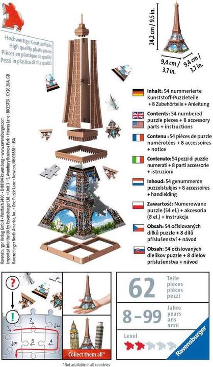 Produktbild Ravensburger Mini Eiffelturm (20 Teile)
