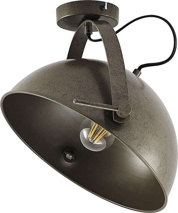 Produktbild Lindby Muriel, Deckenlampe, Halbkugel, dunkelgrau (E27)