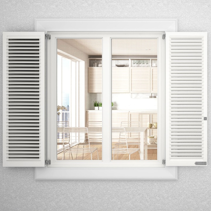 Produktbild Intirilife Fliegennetz in Weiss Breite 120cm (120 x 100 cm)