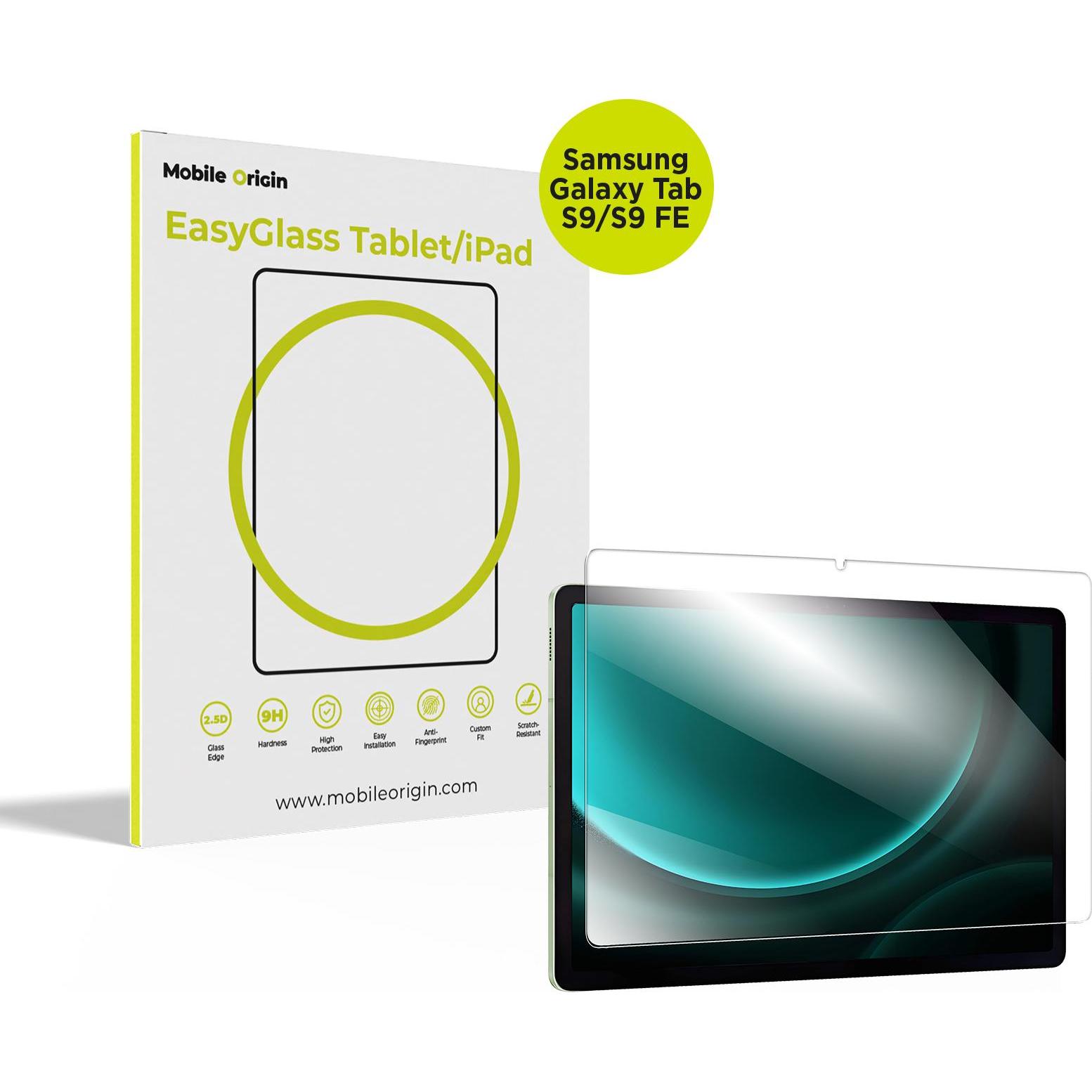 Mobile Origin EasyGlass Samsung Galaxy Tab S9/S9 FE (Samsung Galaxy Tab S9), Pellicola tablet