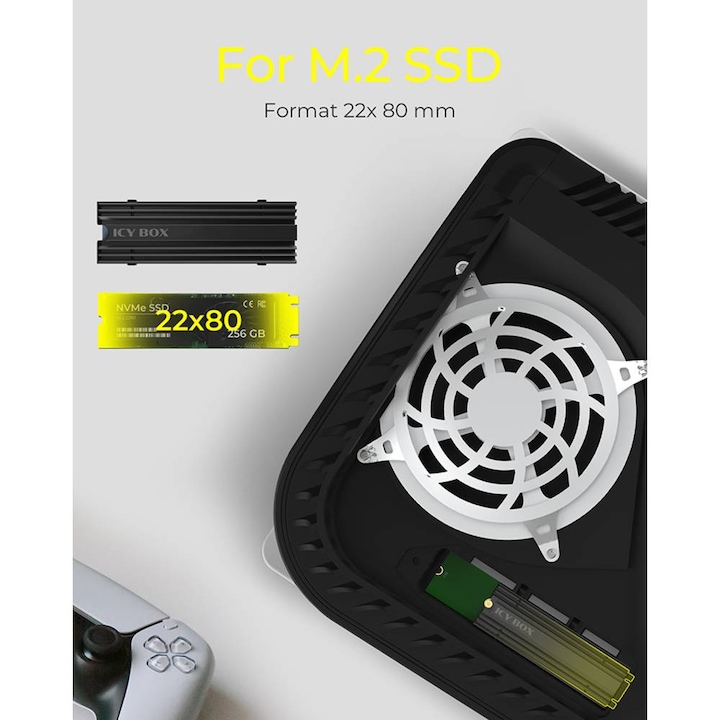 Productafbeelding Icy Box Koellichaam IcyBox M.2 SSD koellichaam voor PlayStation 5