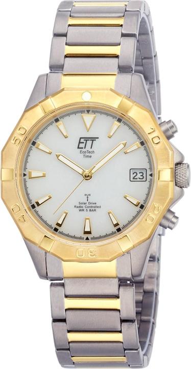 Actual product image ETT EGT-11359-25M Solar Drive Radio Controlled RC Alaska Titanium Men's Watch (Radio-controlled clock, 41 mm)