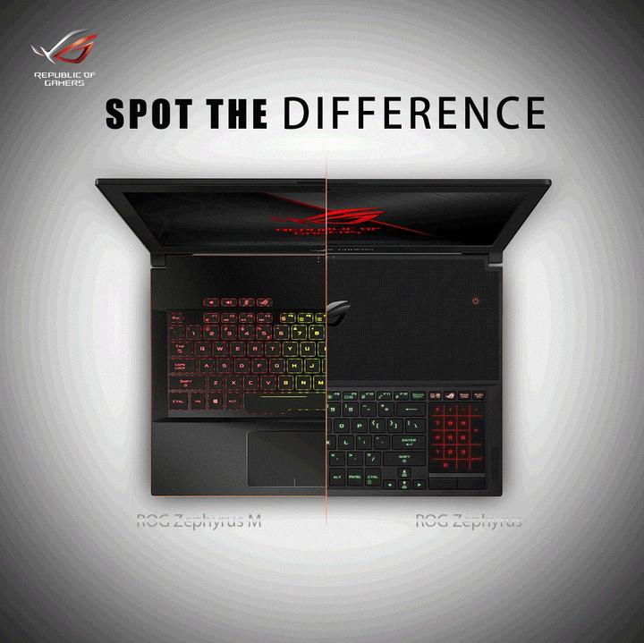 Produktbild ASUS ROG Zephyrus M GM501GS-EI004T (15.60", Intel Core i7-8750H, 16 GB, 512 GB, CH)