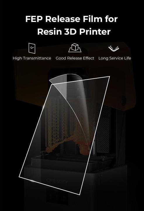 Image du produit Creality Pièce de rechange Films FEP pour imprimantes résine, 5 pièces (Pièce de rechange)