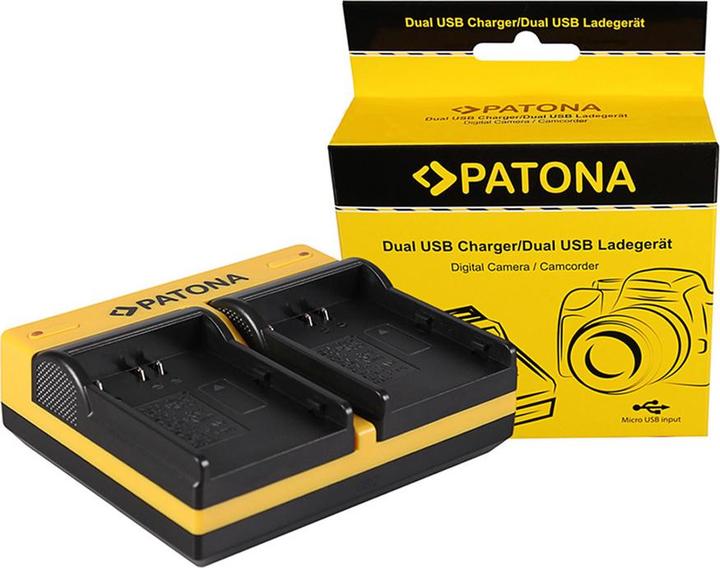 Immagine prodotto Patona Caricabatterie doppio per Konica Minolta Nikon EN-EL3 Dynax 5D 7D Nikon EN-EL3 Minolta incl.