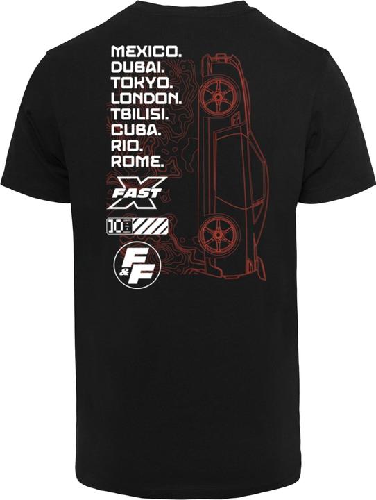 Produktbild Merchcode Fast X - Cities T-Shirt - 165375 (M)