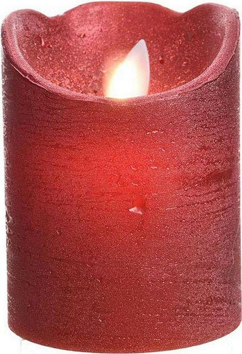 Produktbild Lumineo LED Flackerkerze Indoor rot 7,5 x 10 cm (1 x)