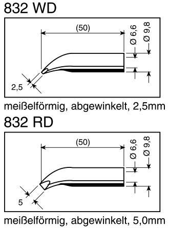 Image du produit Kurtz Ersa Fer a souder 832 RD (Panne de soudure)