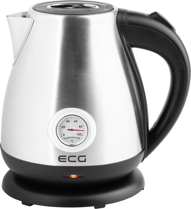 ECG RK 1705 Metallico Electric kettle, 1.7 L, Stainless steel