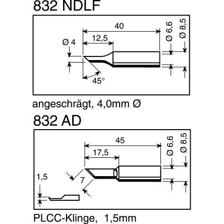 Thumbnail - Kurtz Ersa Lötspitze bleifrei 832NDLF (Lötspitze), Lötgerät Zubehör