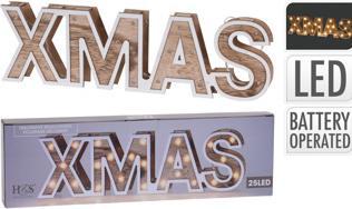 Image du produit Fs-Star Lettres en bois 25 LED 38 cm