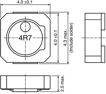 Produktbild Power Inductor VLCF4020T 33uH 0.47A
