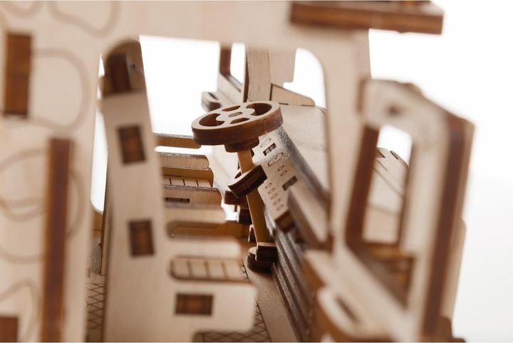 Actual product image Eco Wood Art Road King articulated lorry - 3D wooden construction kit