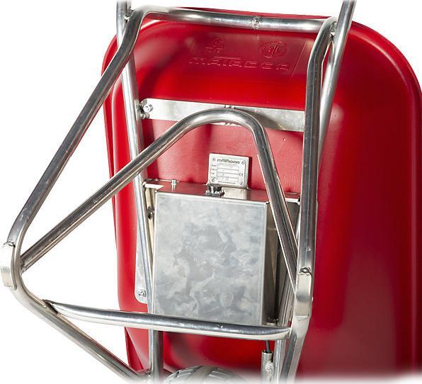 Productafbeelding Matador Elektrische kruiwagen E-ProfiMax met rode bak 90 liter