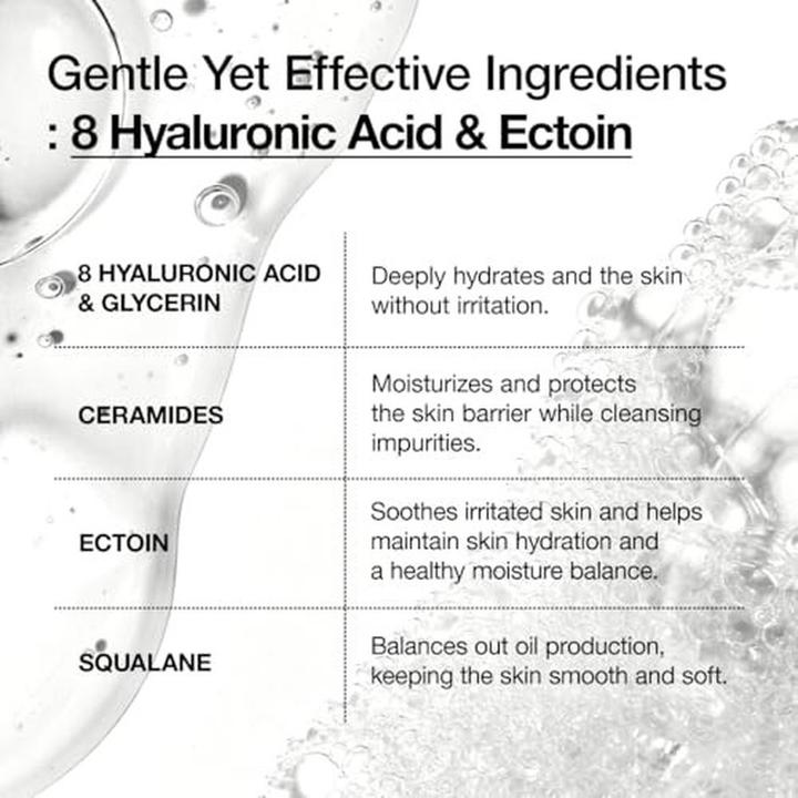 Actual product image Anua 8 Hyaluronic Acid Moisturizing Gentle Gel Cleanser - 150 Ml (Cleansing gel, 150 ml)