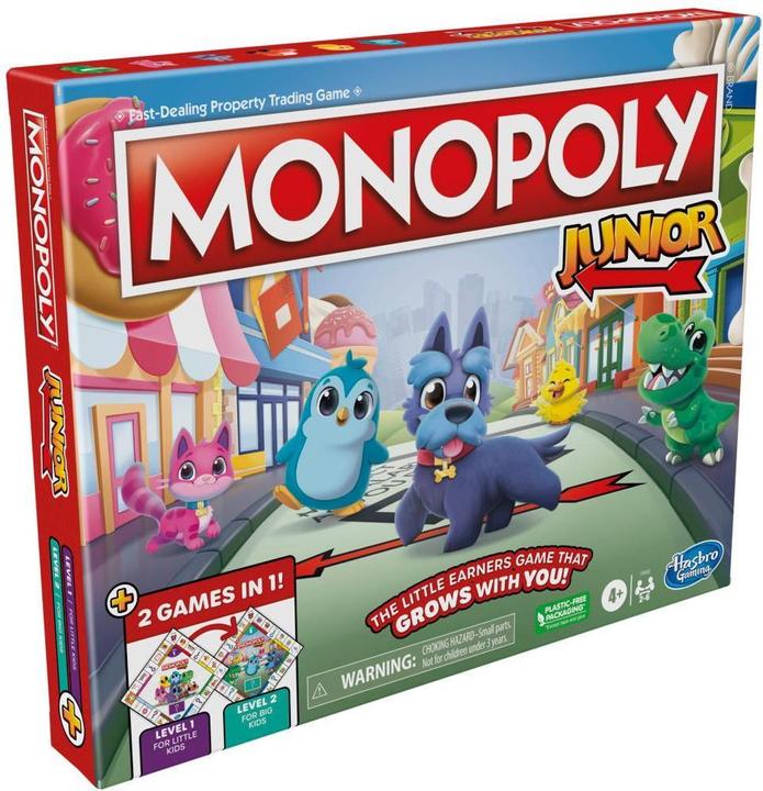 Produktbild Hasbro Monopoly Junior 2 Games in 1 (DK/NO) (Norwegisch, Dänisch)