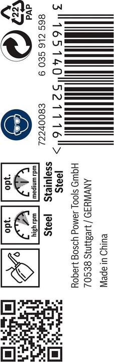 Image du produit Bosch Professional Zubehör Forets hélicoïdaux PRO Stainless Steel HSS-Co, 3 x 33 x 61 mm (3 mm)