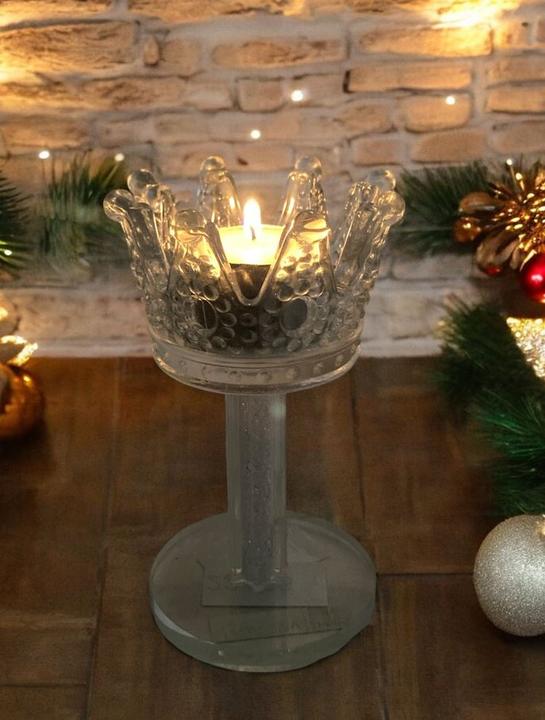 Actual product image GuGus Glass tealight holder crown