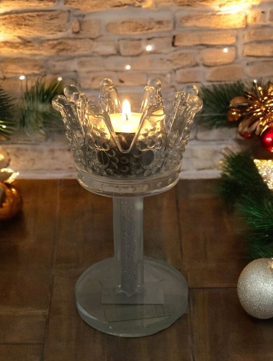 Produktbild GuGus Teelichthalter Krone aus Glas
