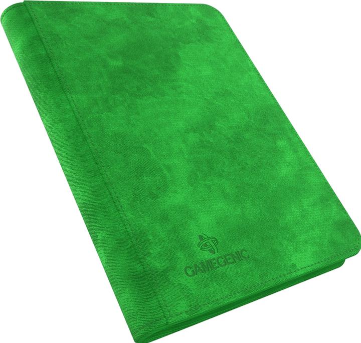 Actual product image Gamegenic Zip-Up Album 8-Pocket - Green (Booster Pack)