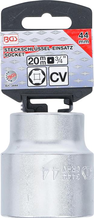 Actual product image BGS Socket, Hexagon 20 mm (3/4") Drive 44 mm (44 mm)