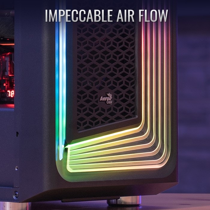 Produktbild AeroCool Geh Midi Interstellar MicroATX/ATX/MiniITX ARGB/TG (ATX, Mini-ITX, mATX)
