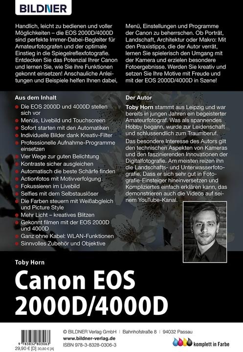 Produktbild Canon EOS 2000/4000 - Für bessere Fotos von Anfang an! (Deutsch, 2019)