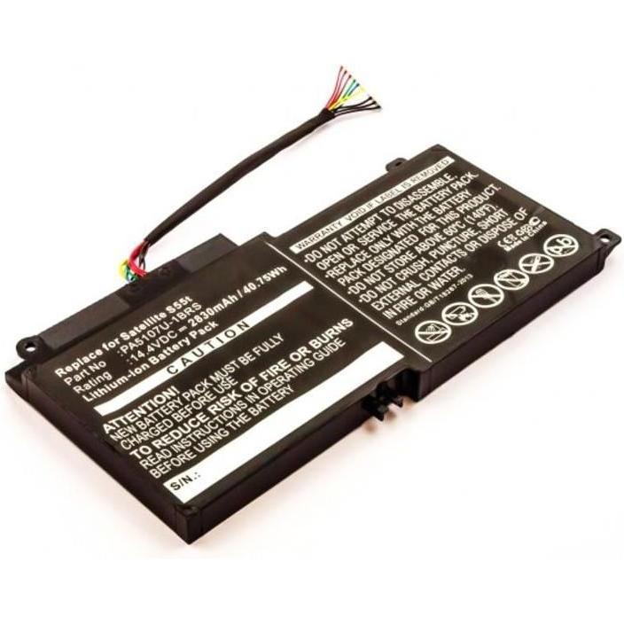 CoreParts MicroBattery (4 Zellen, 2800 mAh), Notebook Akku, Schwarz
