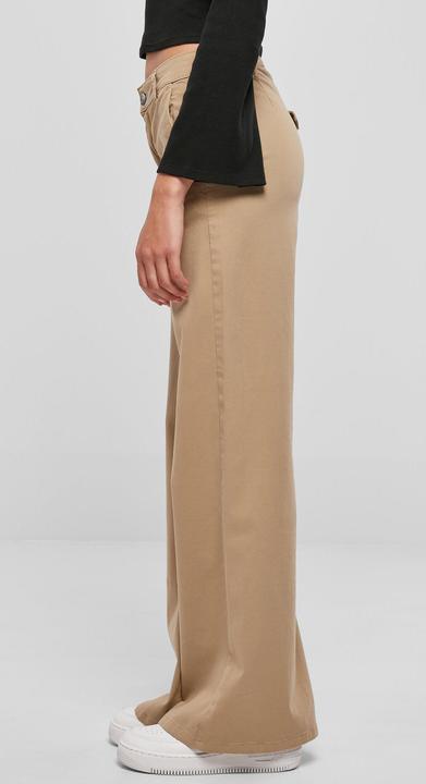Actual product image Urban Classics Ladies High Waist Wide Leg Chino Pants (34)