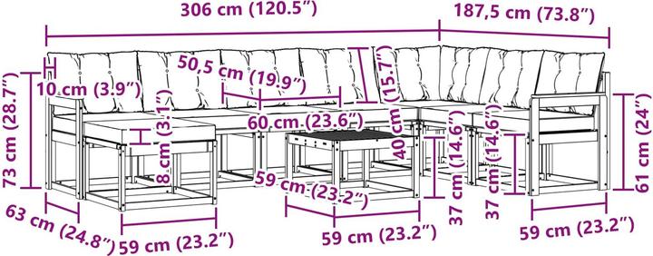 Actual product image vidaXL Sofa Set