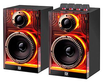 Produktbild Defender Lautsprechers FUTURO, 2.0, 20W, schwarz, AUX/Bluetooth, Hintergrundbeleuchtung