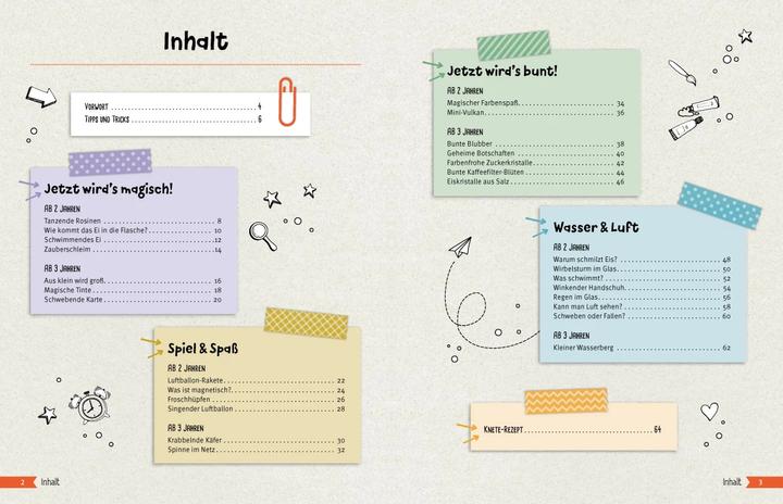 Produktbild Experimente-Buch für Kinder ab 2 Jahren. 28 einfache Experimente für jeden Tag (Deutsch, Elina Roth, Schwager & Steinlein Verlag, 2022)
