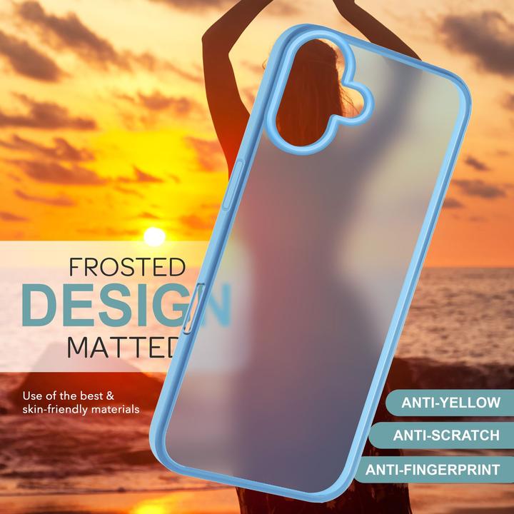 Actual product image Nalia Matte hybrid cover semi-transparent (Apple iPhone 16)