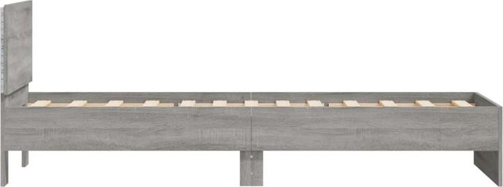 Produktbild vidaXL Bettgestell mit Kopfteil und LED-Leuchten (90 x 190 cm)